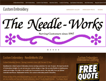 Tablet Screenshot of needleworksusa.com